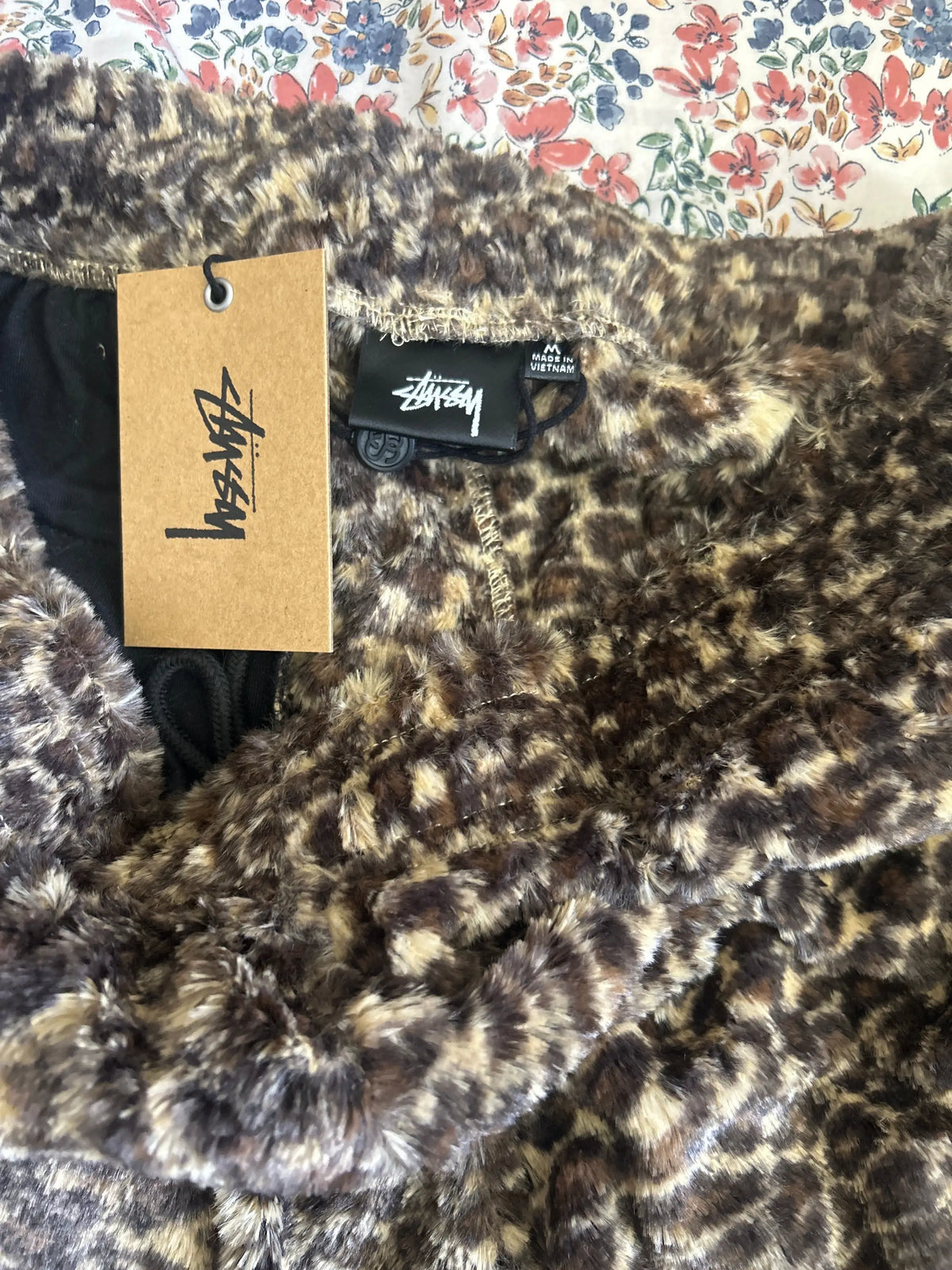 Stussy Leopard Pile Shorts Medium