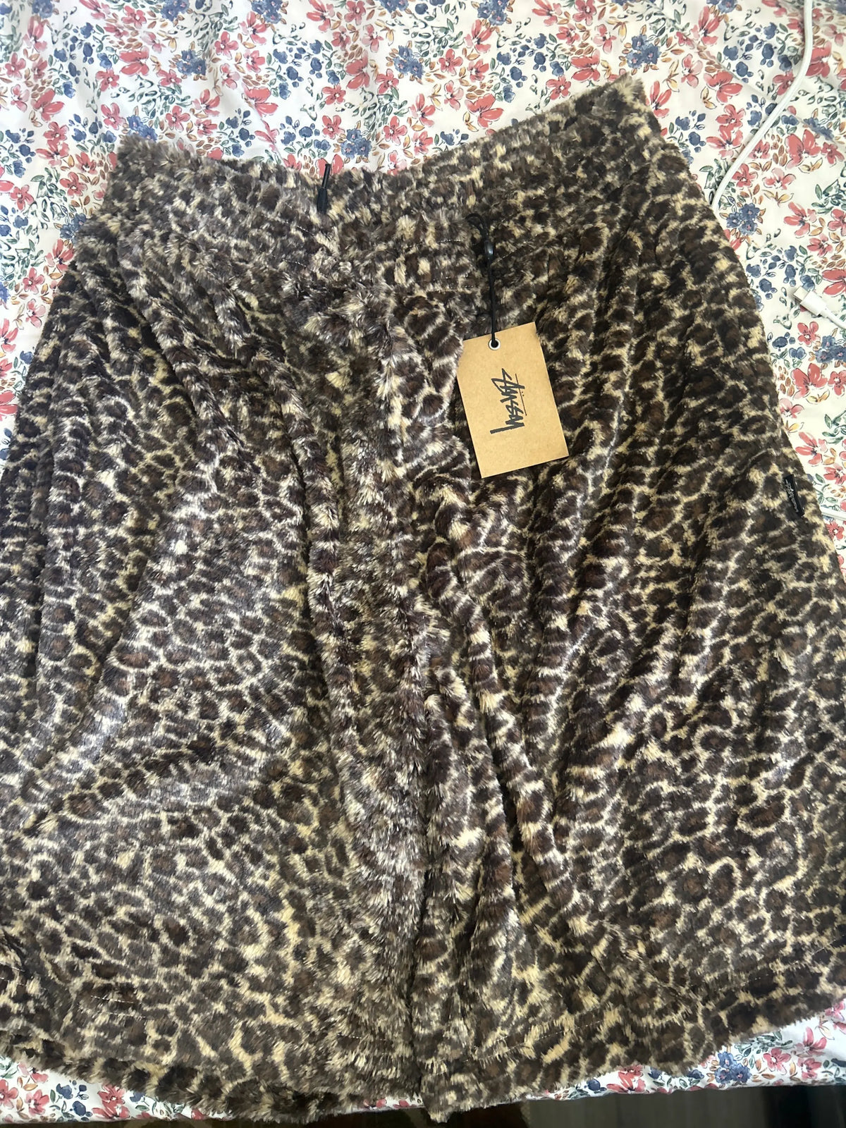 Stussy Leopard Pile Shorts Medium