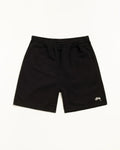 Stussy Logo Shorts Fleece Black - Shorts