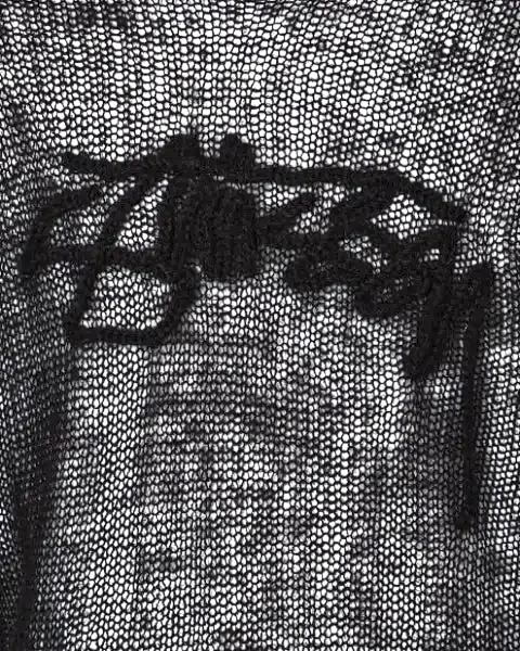 Stussy Loose Knit Cable Cross Sweater - L