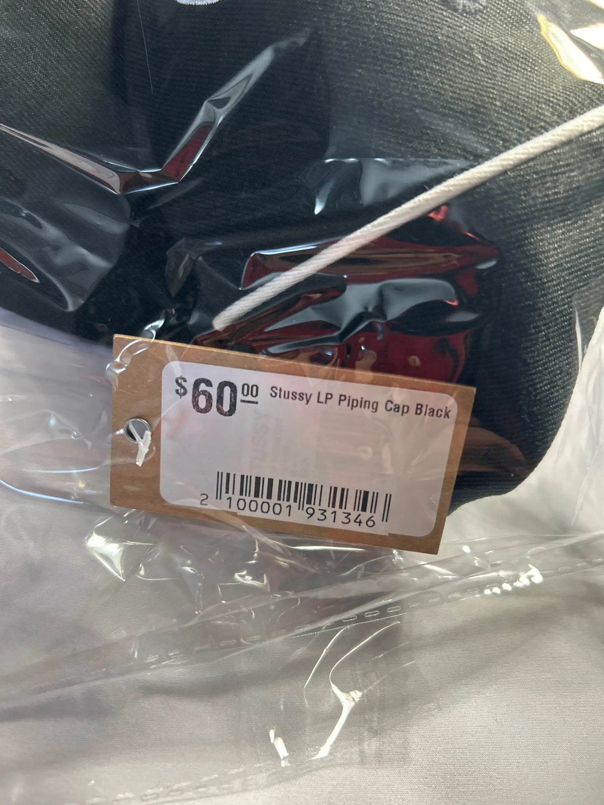 Stussy Low Profile Piping Cap Black