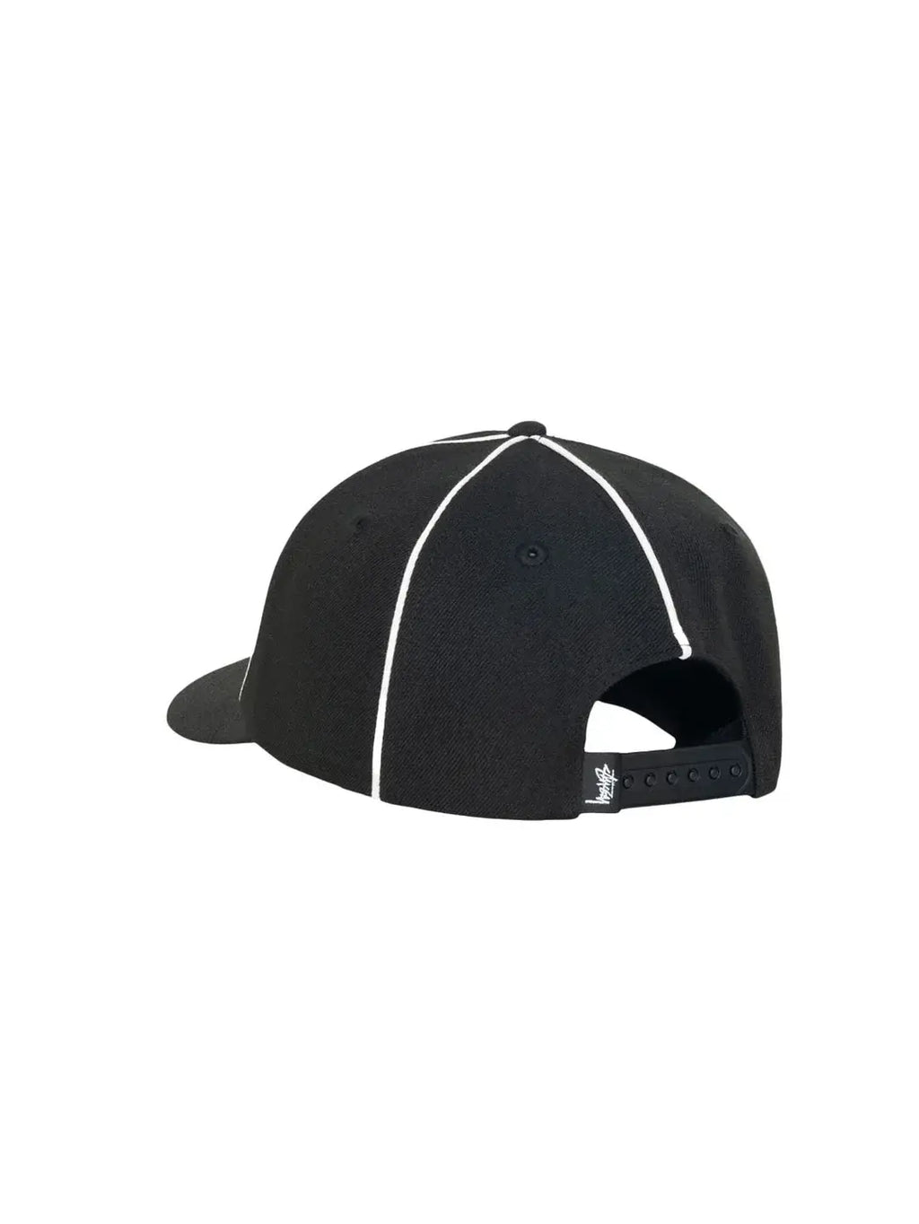 Stussy Low Profile Piping Cap Black - Hats