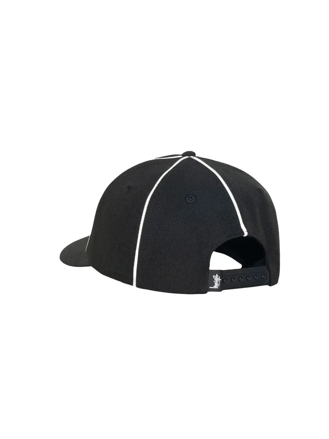 Stussy Low Profile Piping Cap Black - Hats