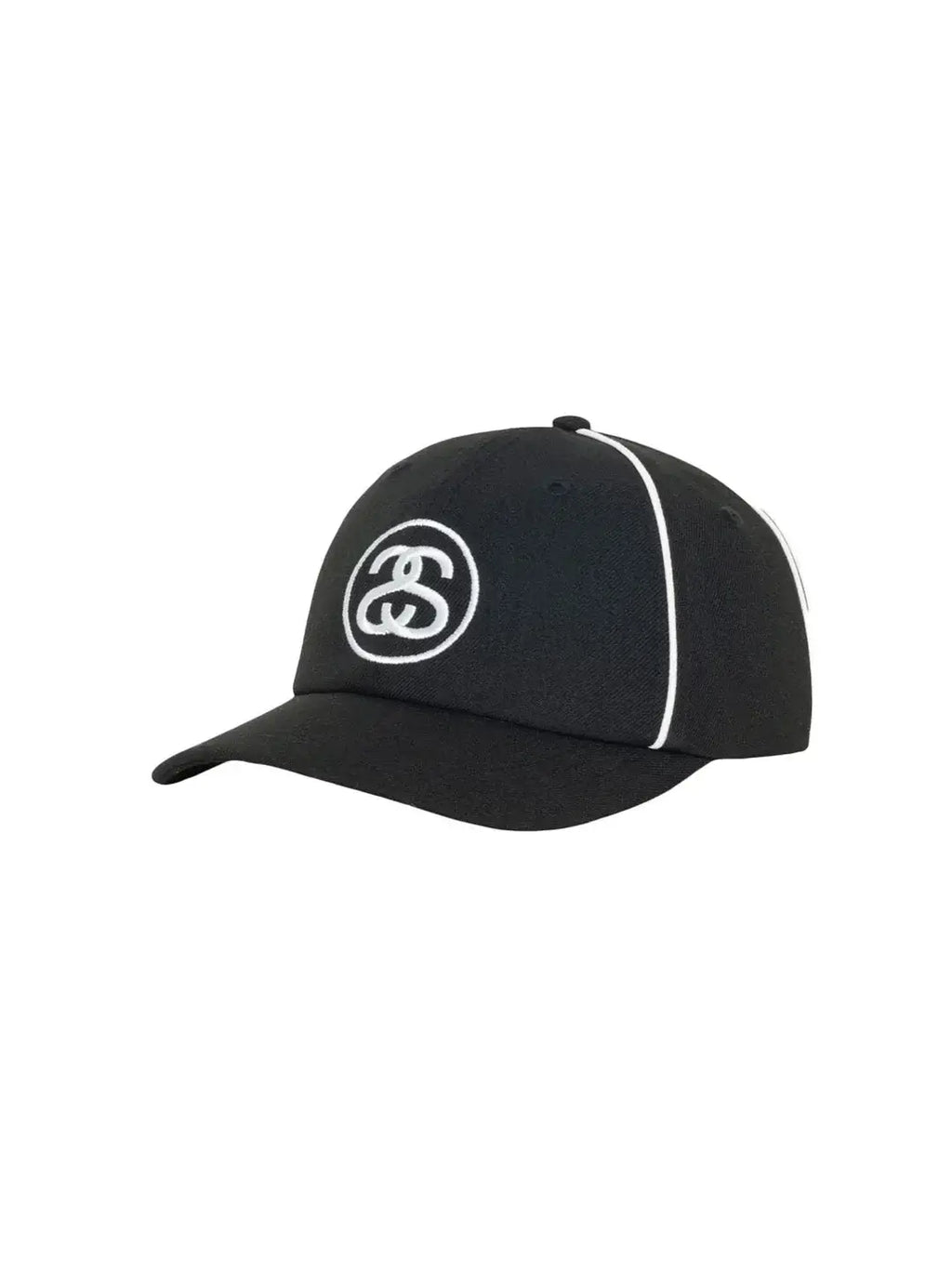 Stussy Low Profile Piping Cap Black - Hats