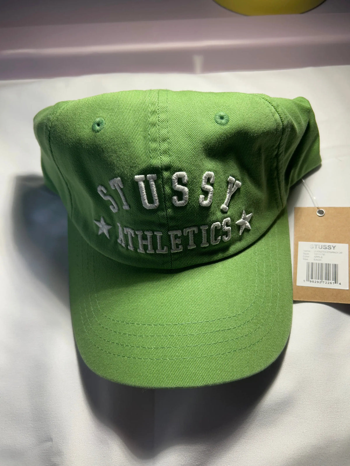 Stussy LP Athletics Strapback Hat Apple