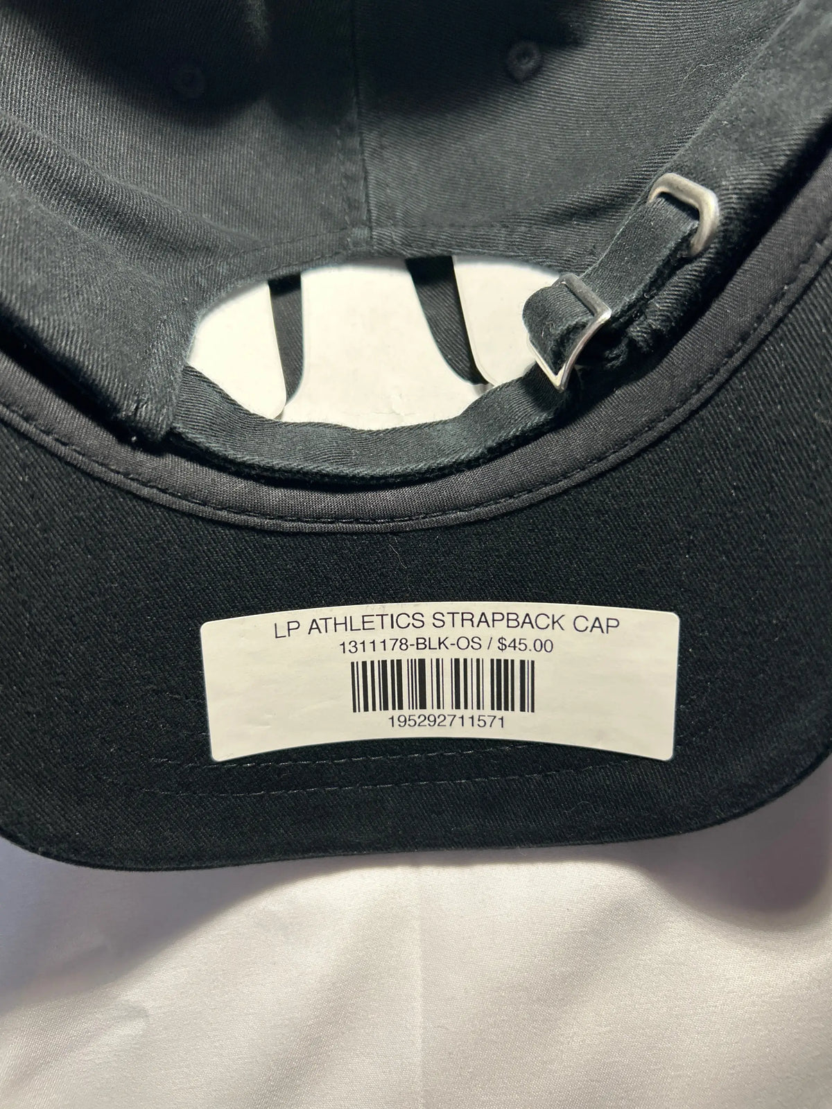 Stussy LP Athletics Strapback Hat Black