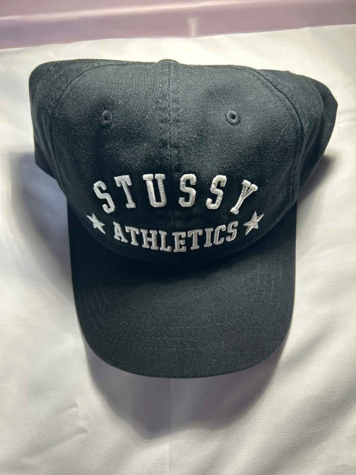 Stussy LP Athletics Strapback Hat Black