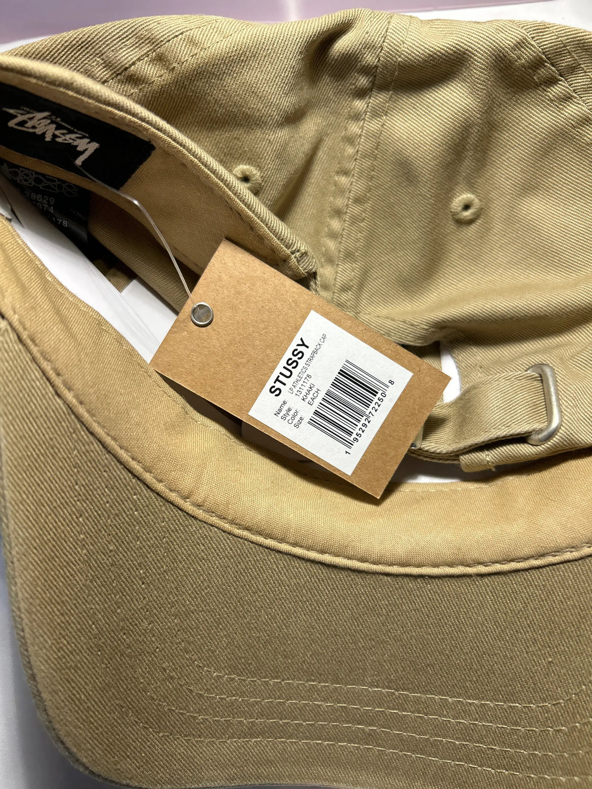 Stussy LP Athletics Strapback Hat Khaki