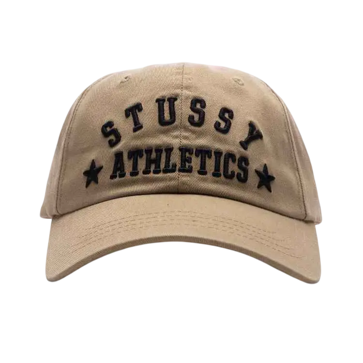 Stussy LP Athletics Strapback Hat Khaki - One size