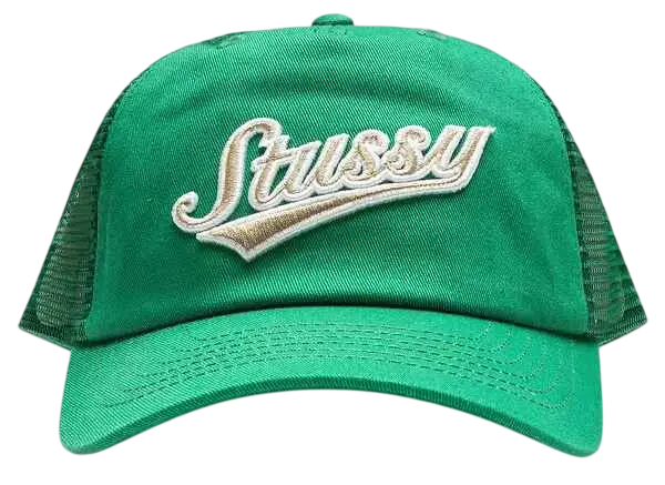 Stussy LP Trucker Athletic Cap Green - One size