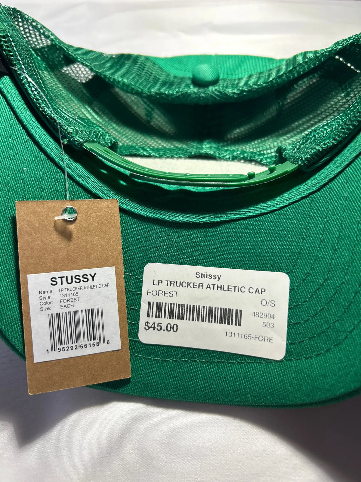 Stussy LP Trucker Athletic Cap Green