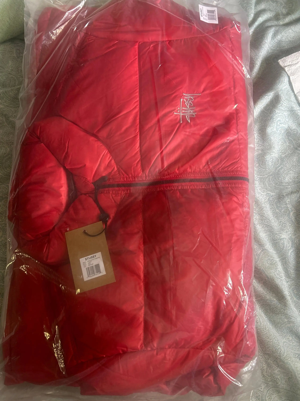 Stussy Micro Ripstop Down Jacket Red