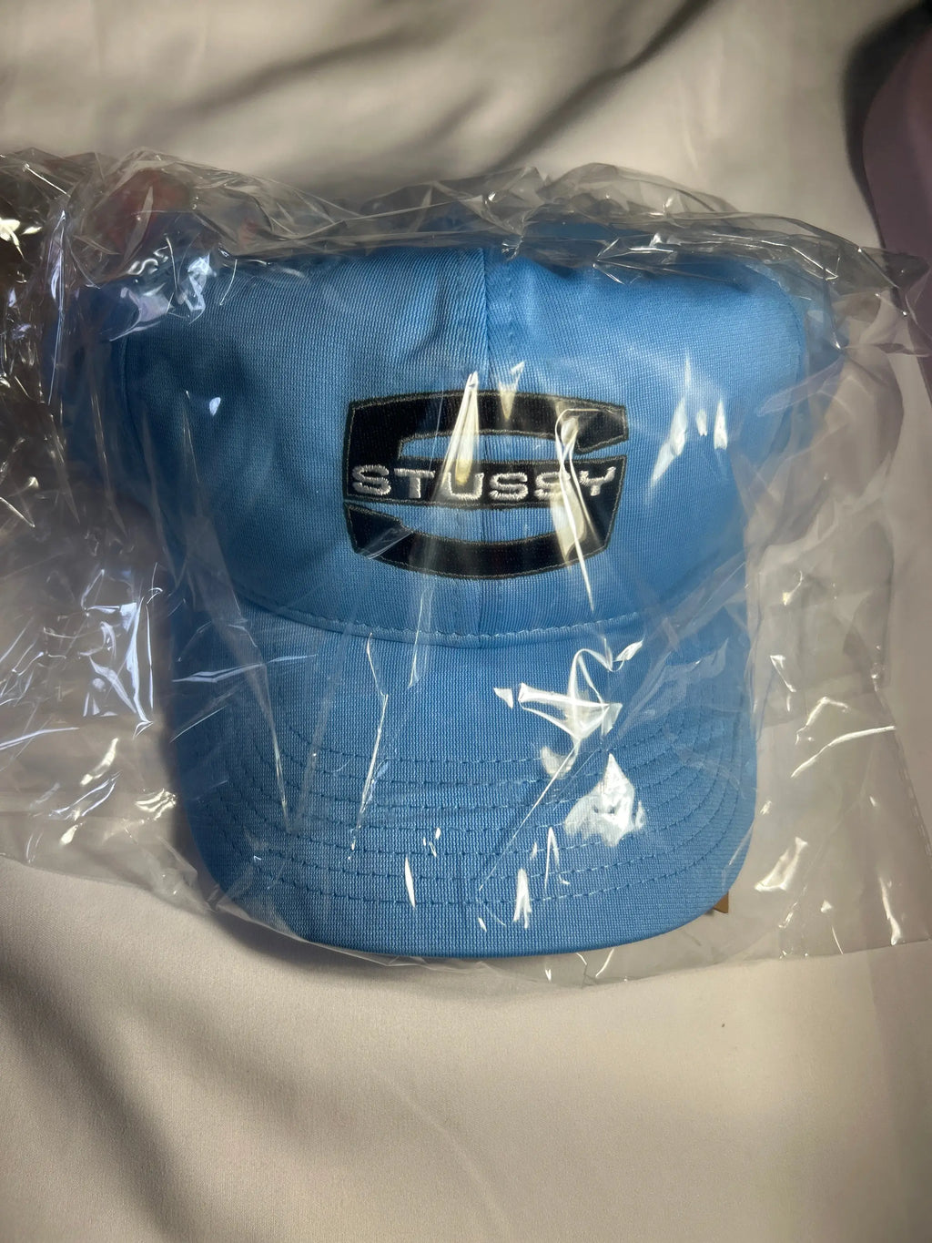 Stussy Mid-Depth large S Snapback Sky Blue