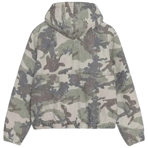 Stussy Needlepunch Work Jacket Woodland Camo