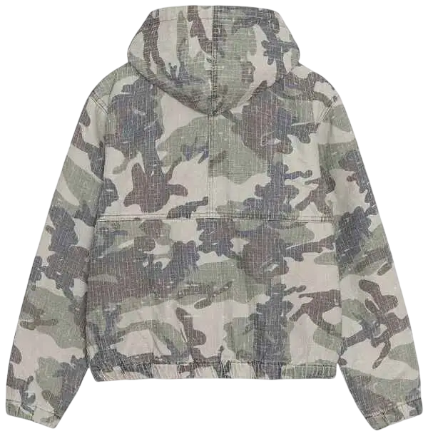 Stussy Needlepunch Work Jacket Woodland Camo