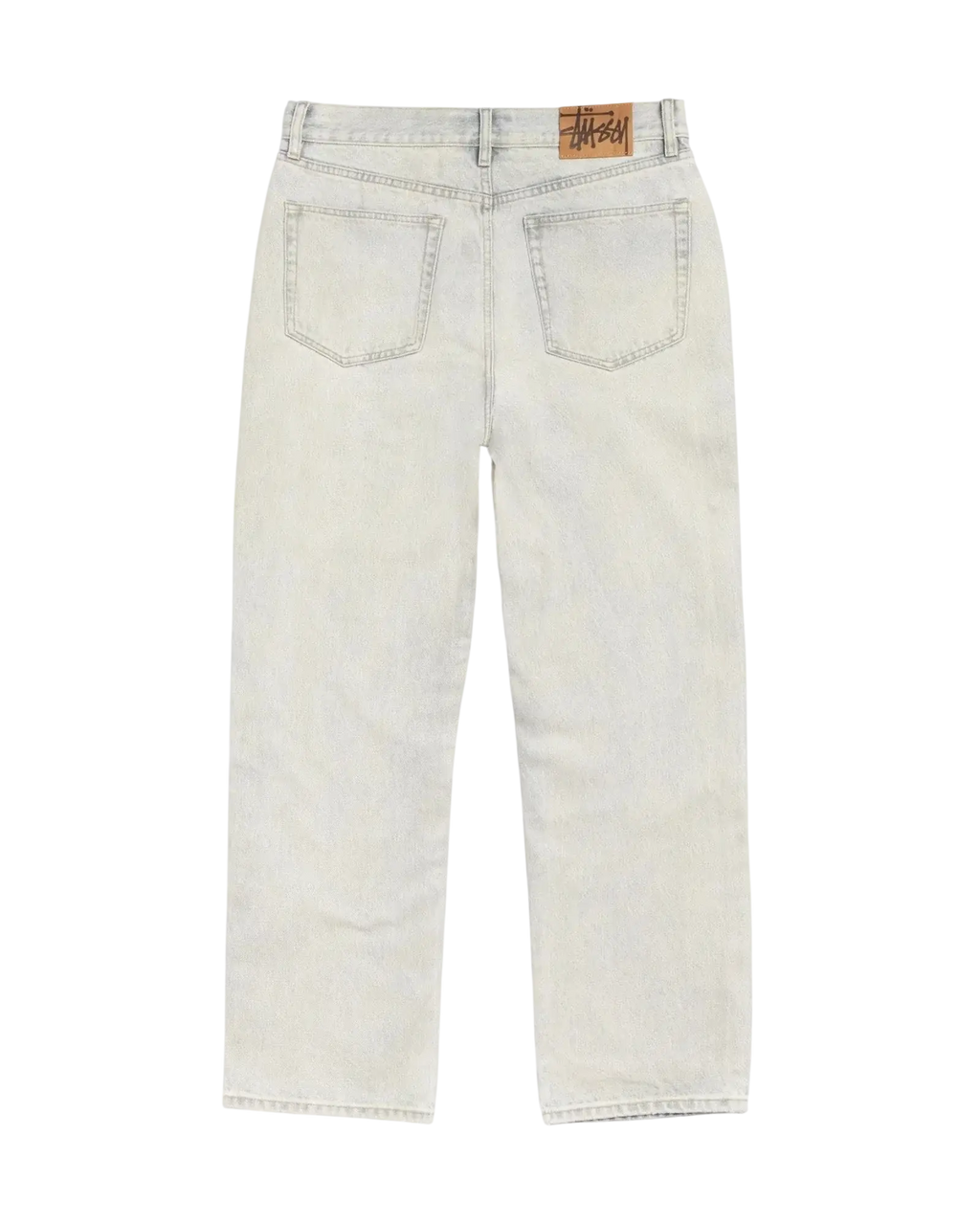 Stussy New Classic Pigment Coated Light Wash Denim Jeans - 30