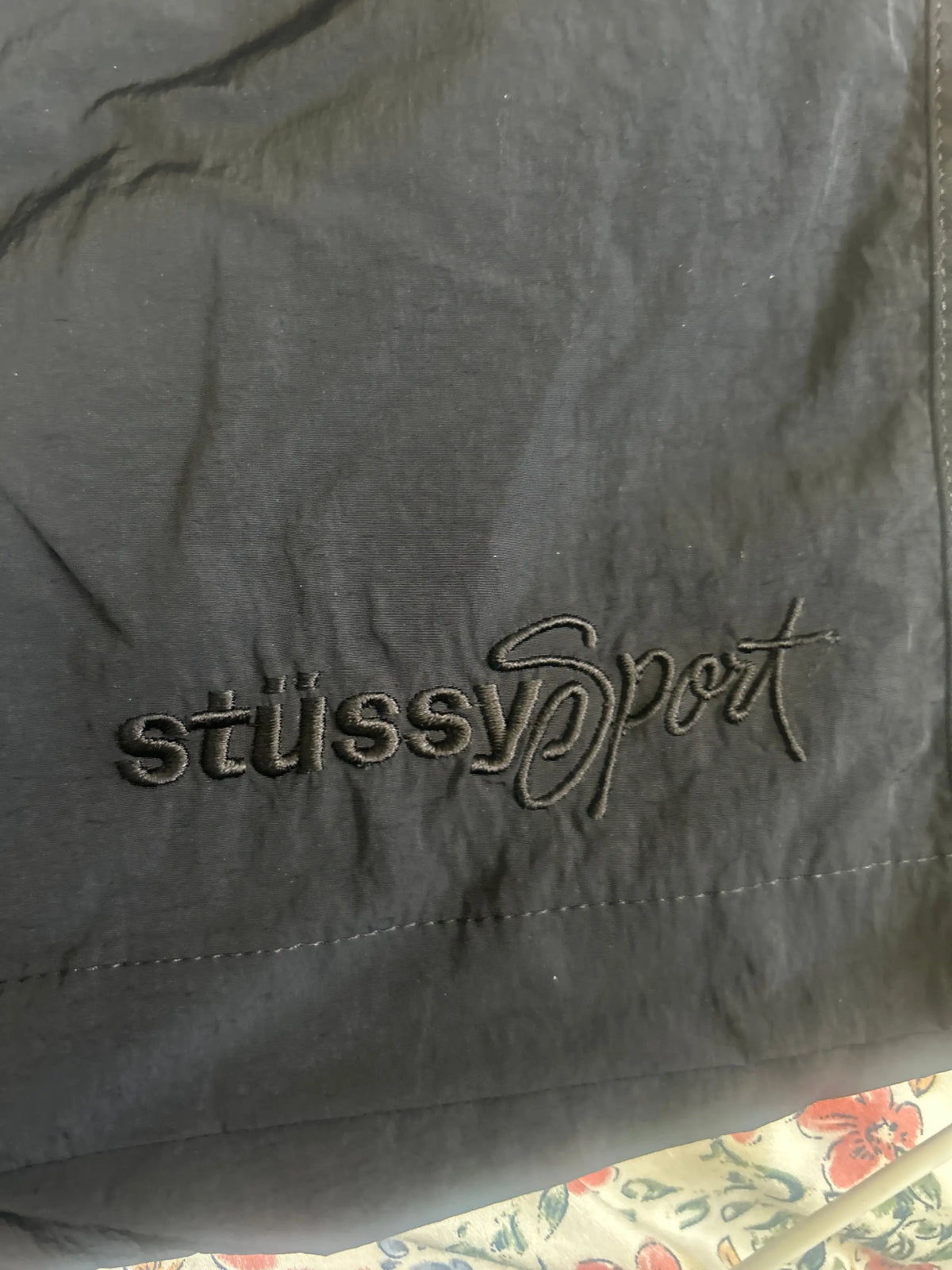 Stussy Nylon Court Shorts Black Medium