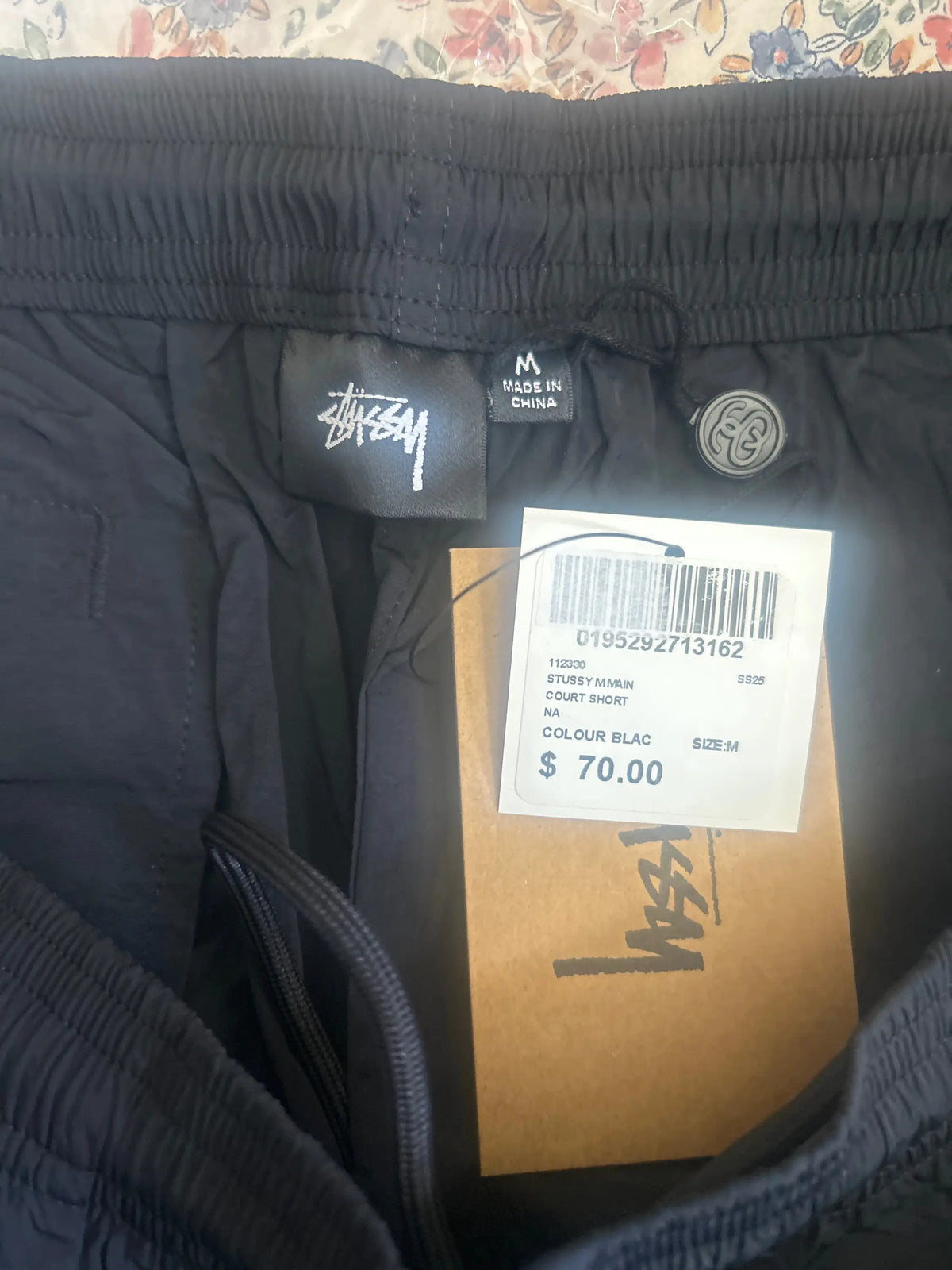 Stussy Nylon Court Shorts Black Medium