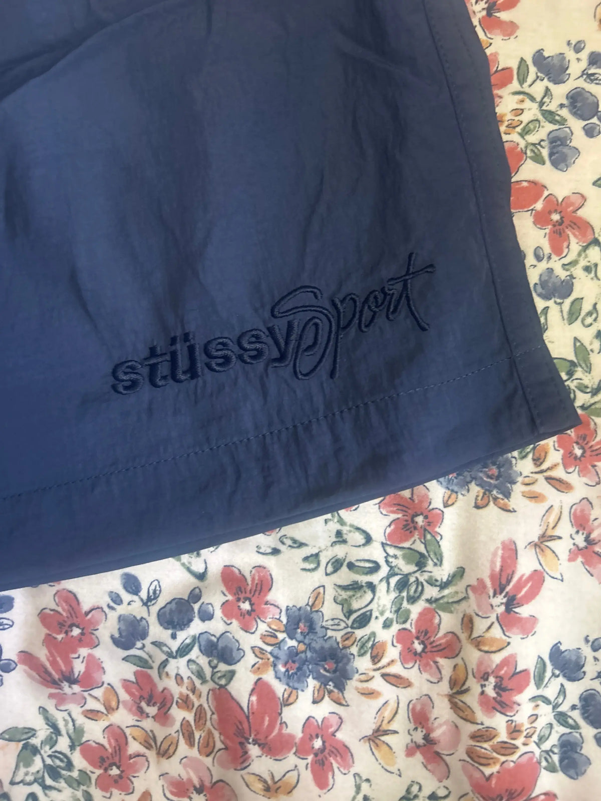 Stussy Nylon Court Shorts Navy Medium