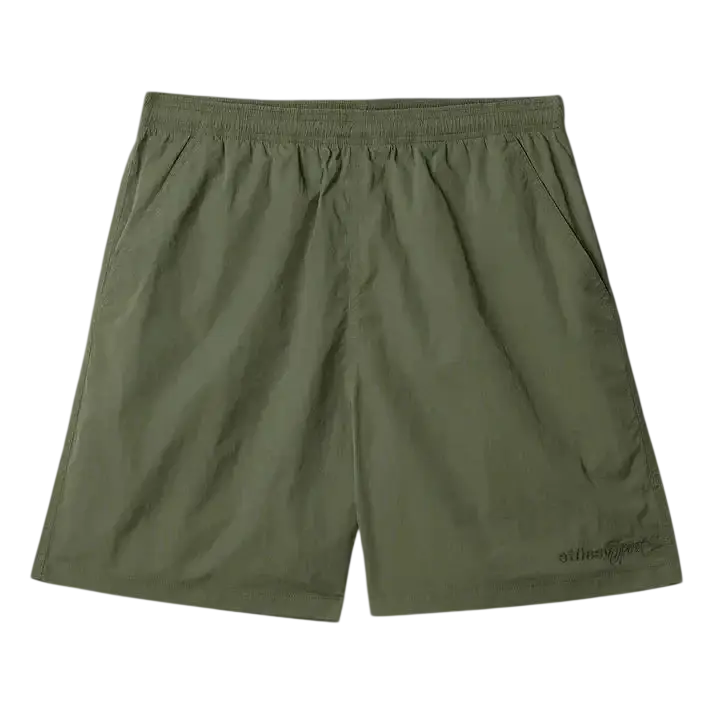 Stussy Nylon Court Shorts Olive - M