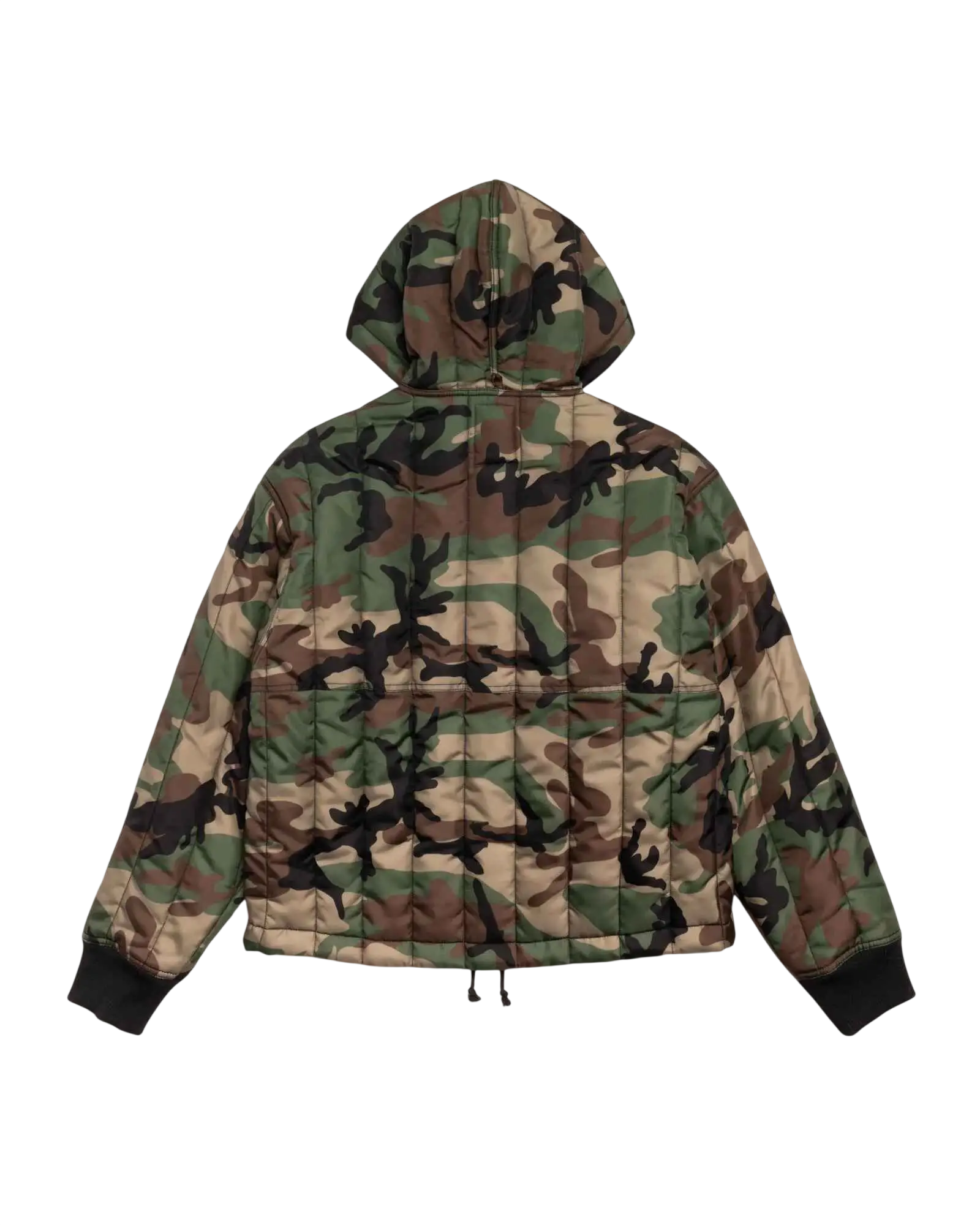 Stussy Nylon Quilted Work Jacket Camo - M
