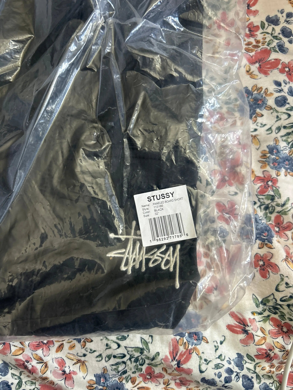 Stussy Paneled Board Shorts Black 32"
