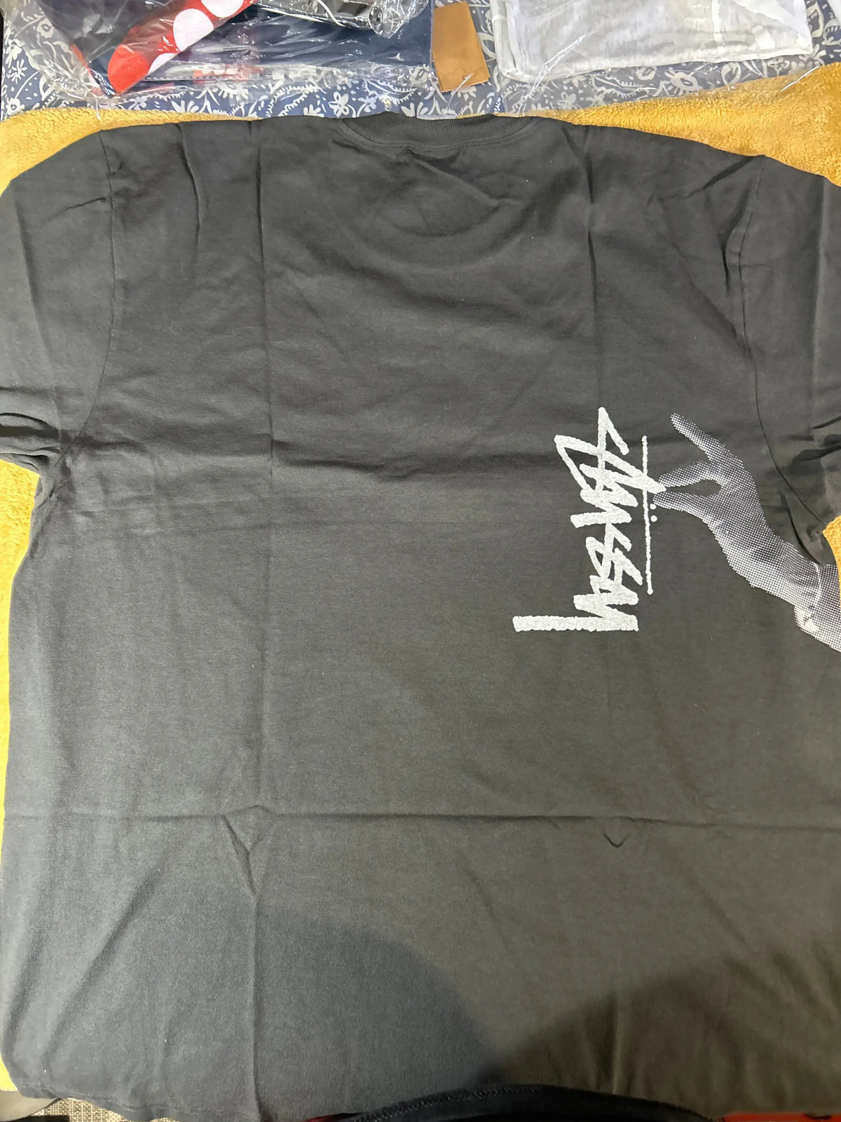 Stussy Paris Pigment Dyed Tee Black Large