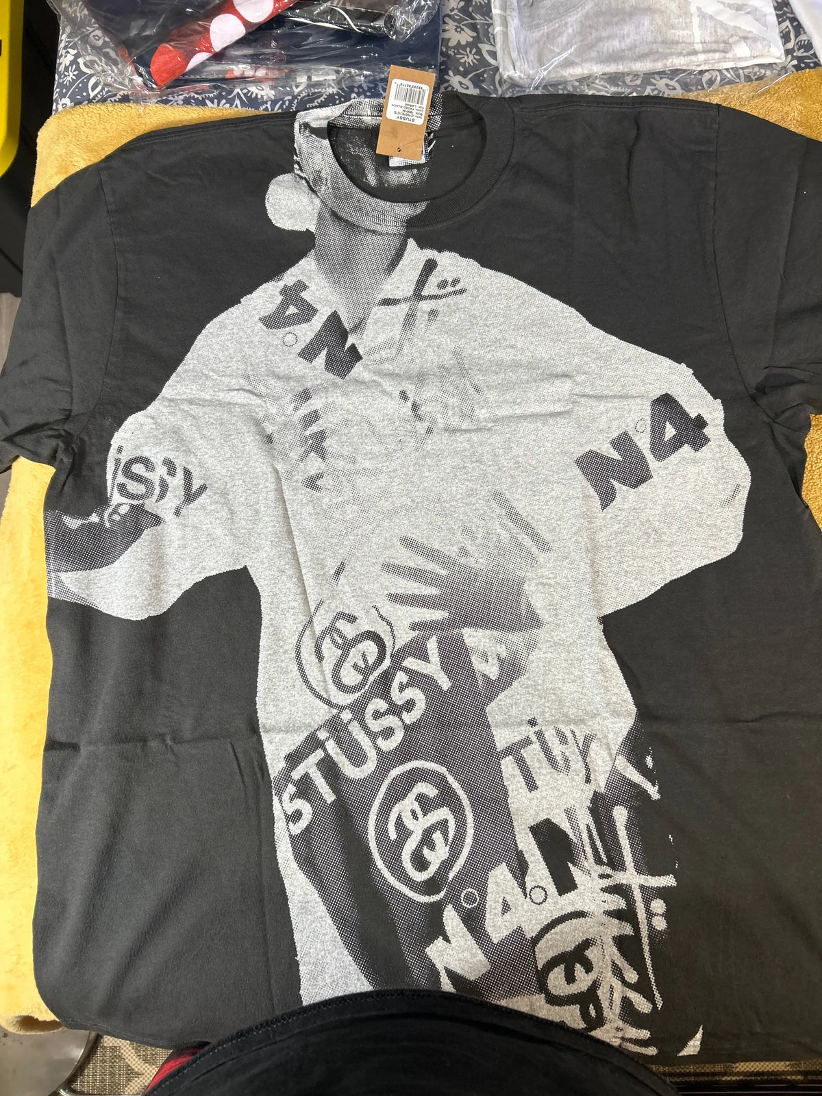 Stussy Paris Pigment Dyed Tee Black Large