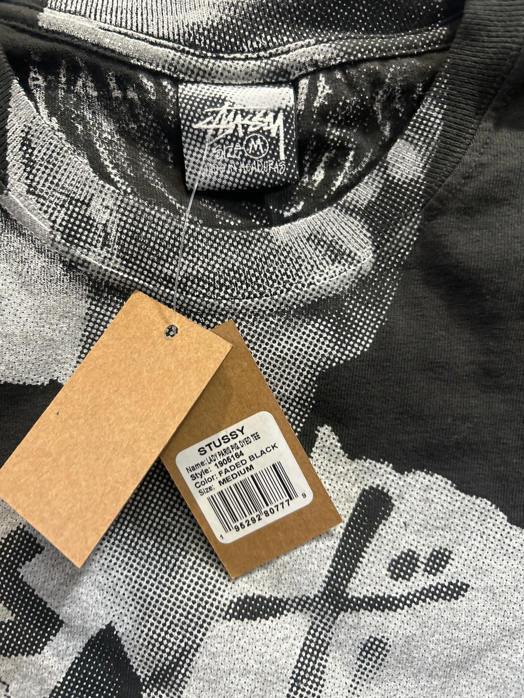 Stussy Paris Pigment Dyed Tee Black Medium