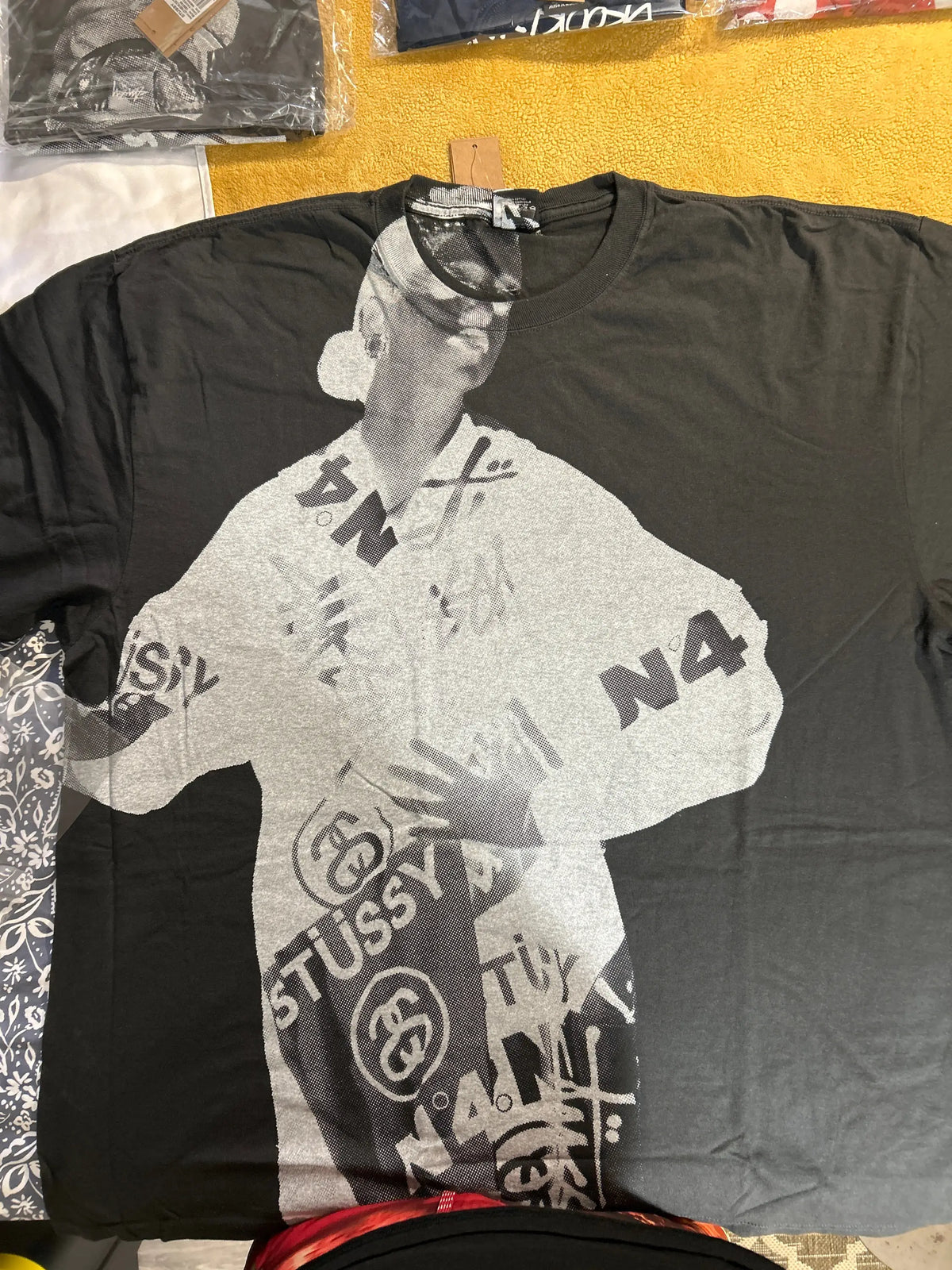 Stussy Paris Pigment Dyed Tee Black XXL