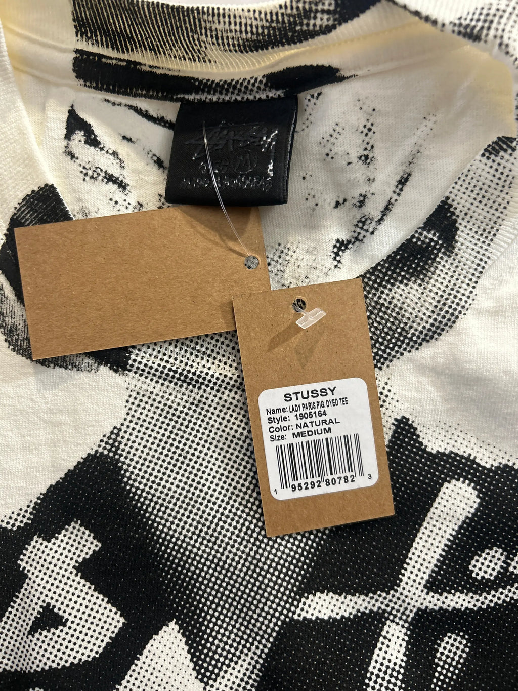 Stussy Paris Pigment Dyed Tee Natural Medium
