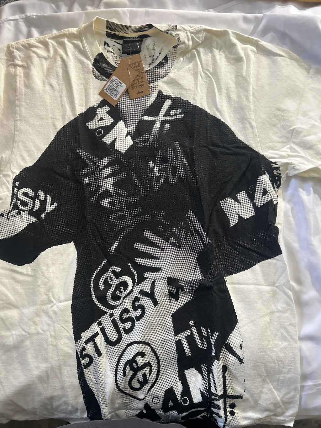 Stussy Paris Pigment Dyed Tee Natural Medium
