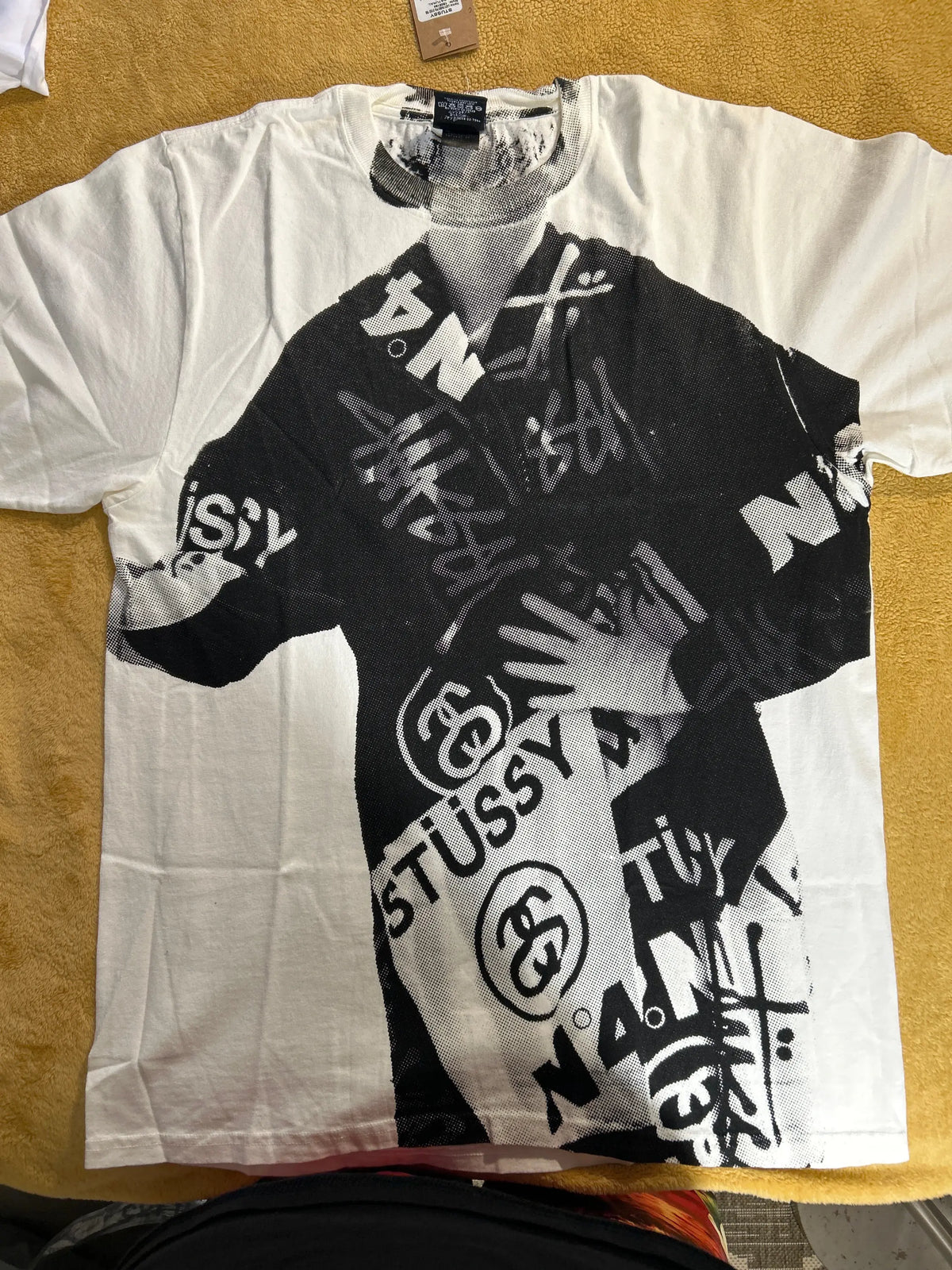 Stussy Paris Pigment Dyed Tee Natural Small