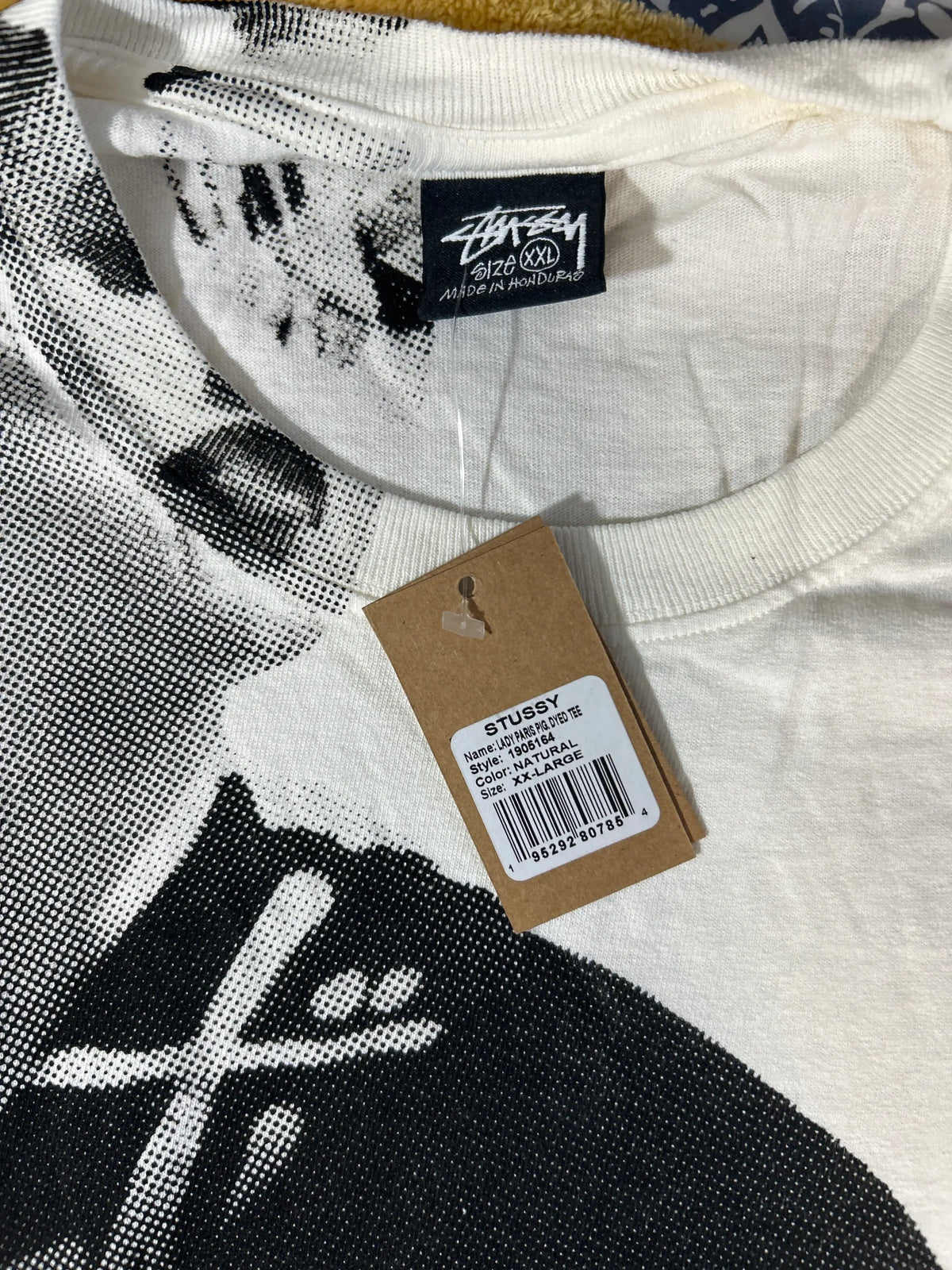 Stussy Paris Pigment Dyed Tee Natural XXL