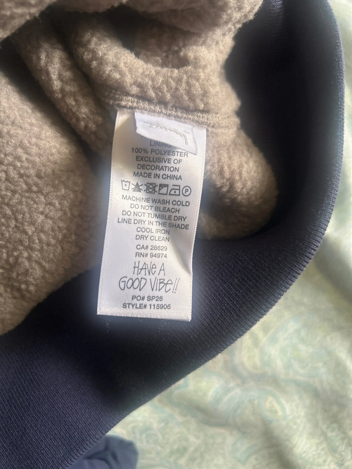 Stussy Polar Fleece Navy Medium