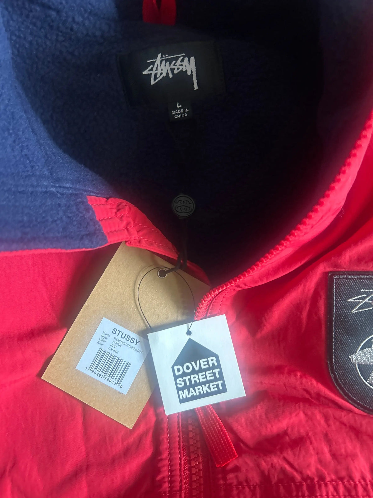Stussy Polar Fleece Red Large