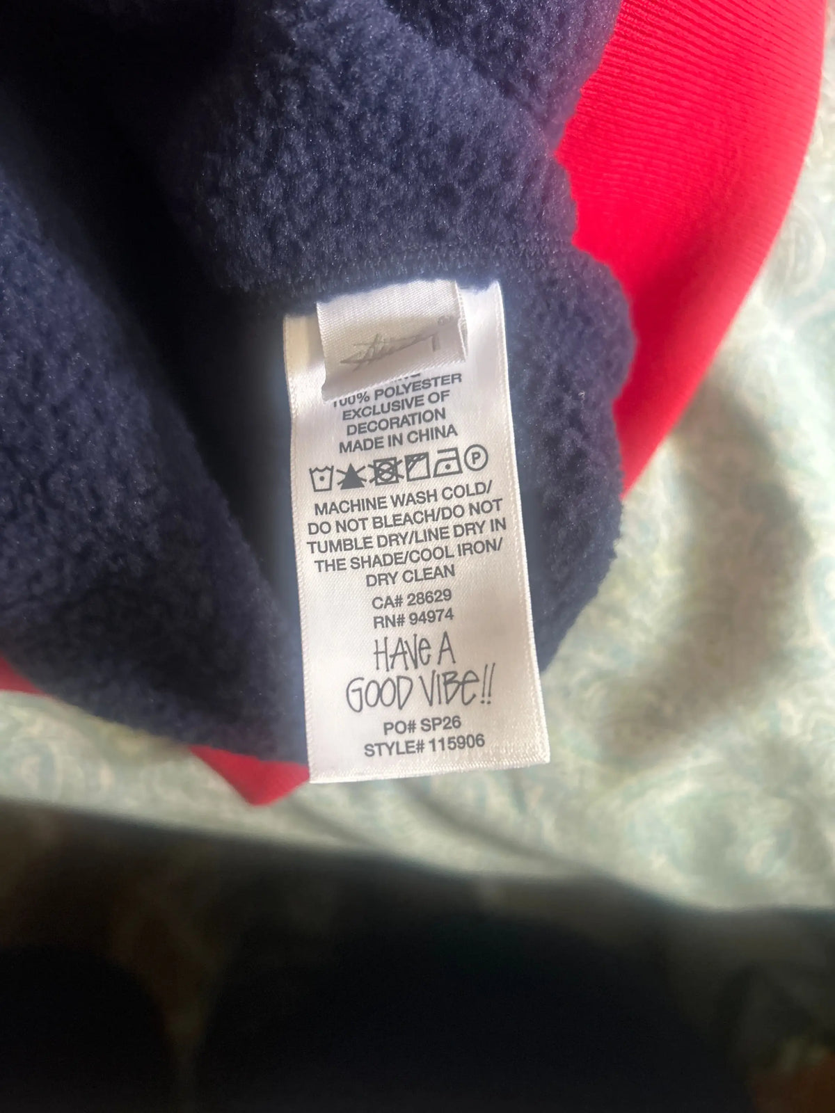 Stussy Polar Fleece Red Large
