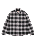 Stussy Quilted Plaid Shirt Jacket Grey - M