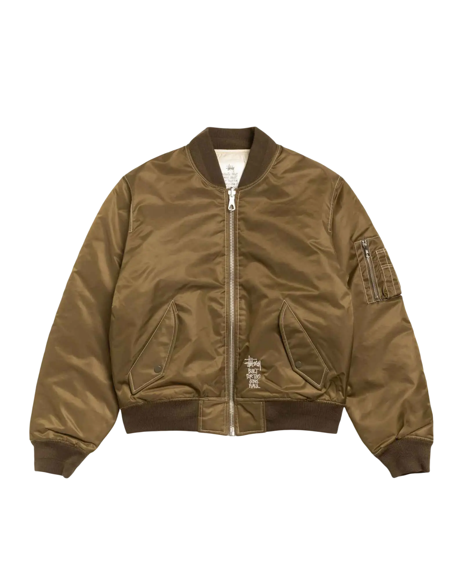 Stussy Reversible Bomber Jacket Brown - M