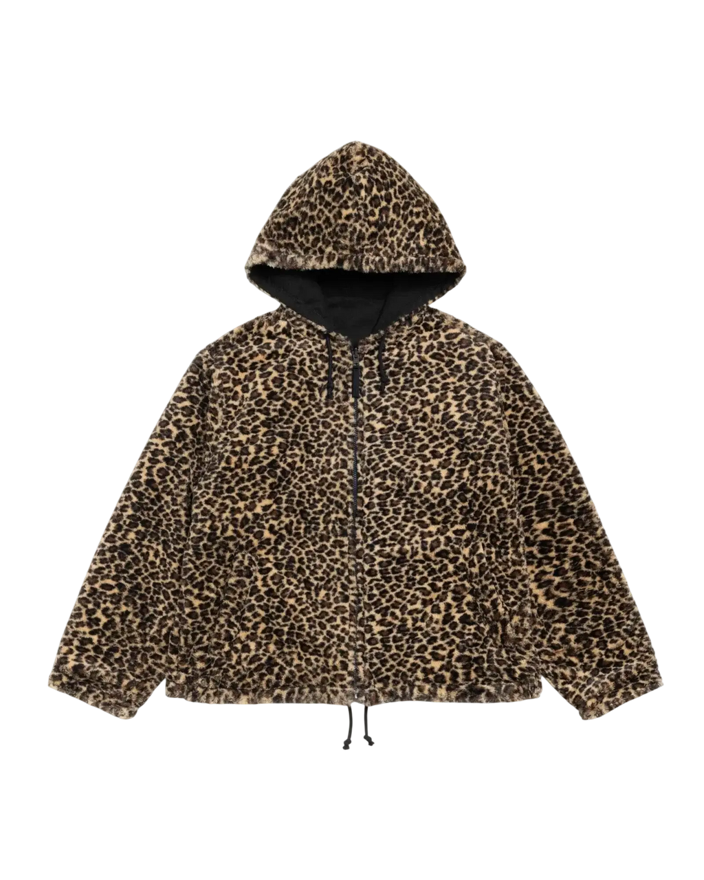 Stussy Reversible Hooded Jacket Leopard - M