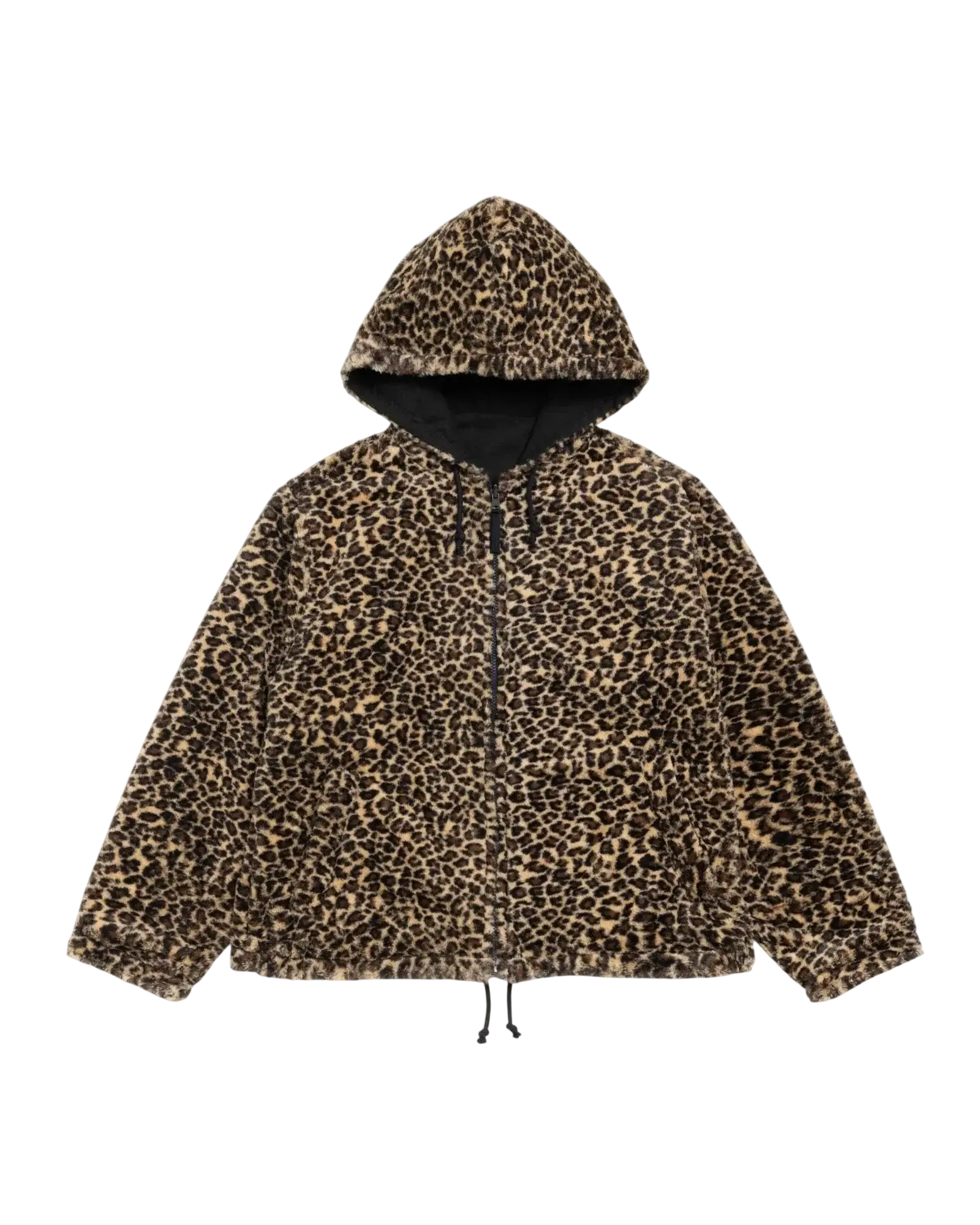 Stussy Reversible Hooded Jacket Leopard - M