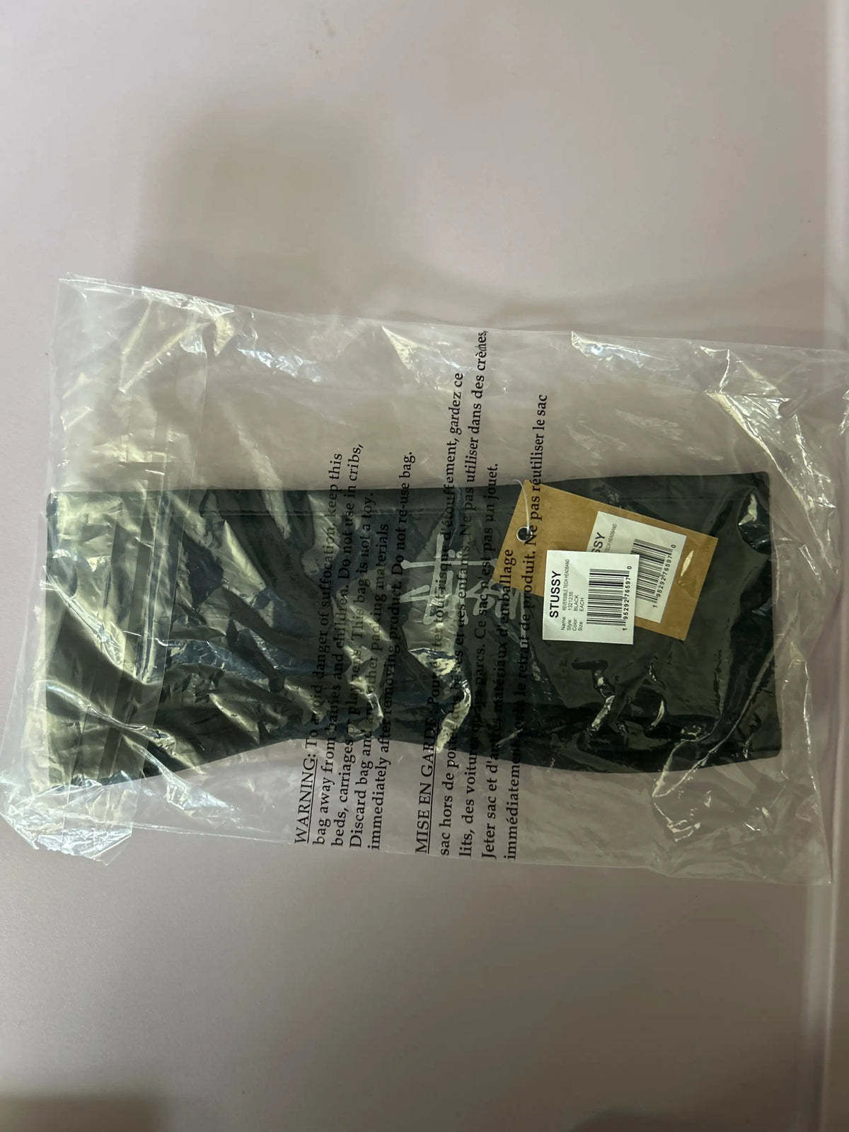 Stussy Reversible Tech Headband Black