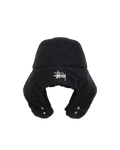 Stussy Rip Stop Trapper Cap Black