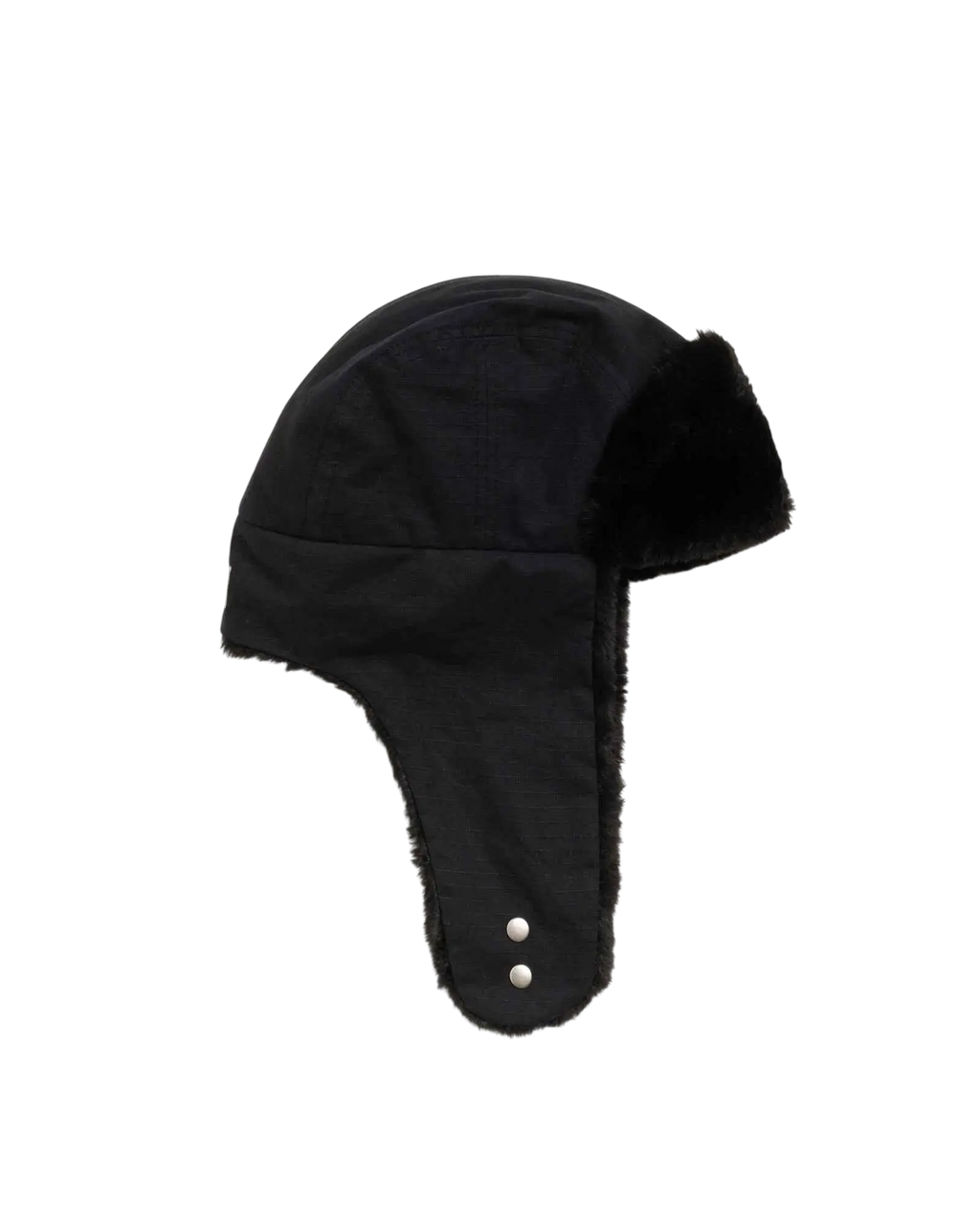 Stussy Rip Stop Trapper Cap Black
