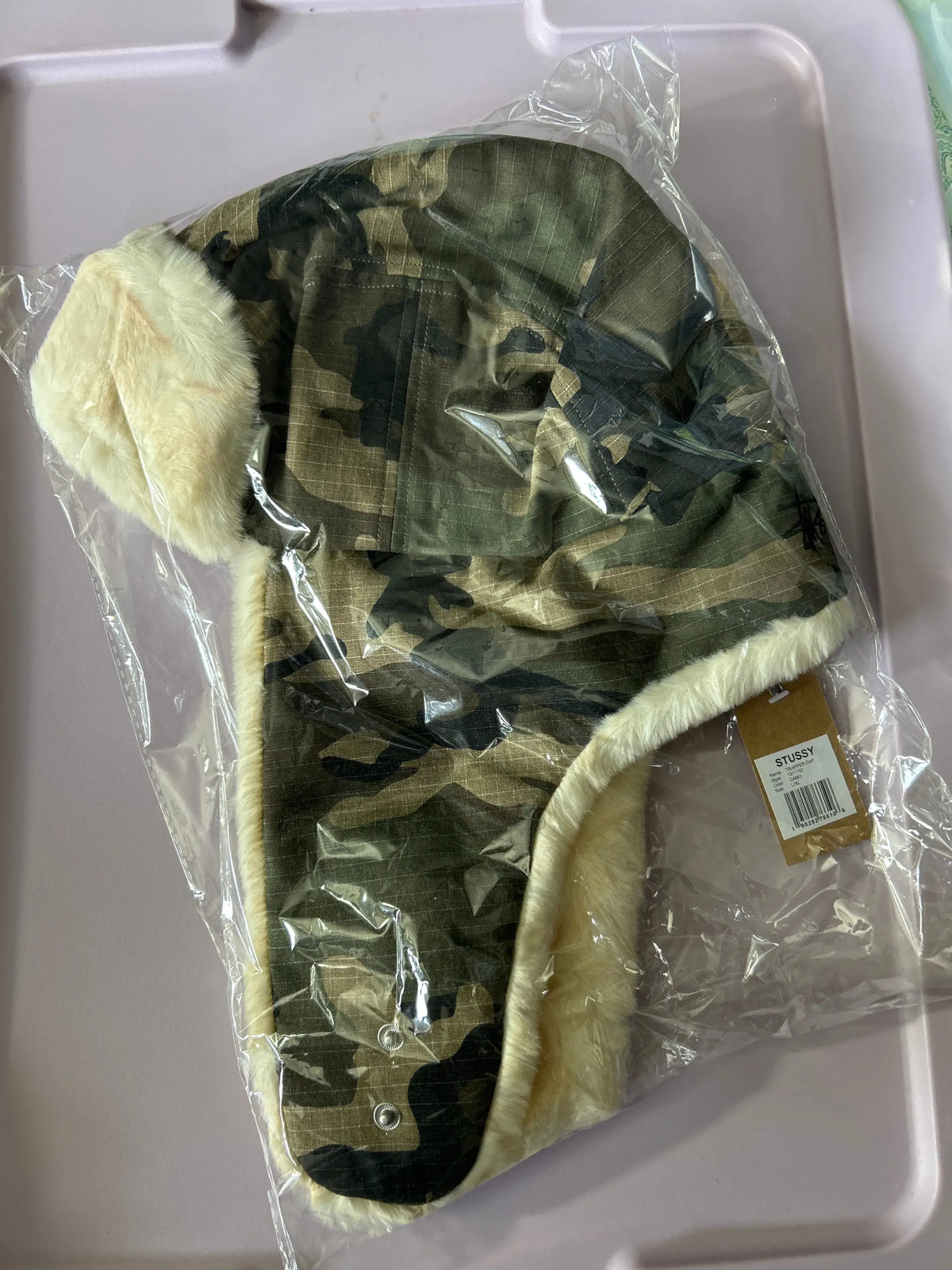 Stussy Rip Stop Trapper Cap Camo