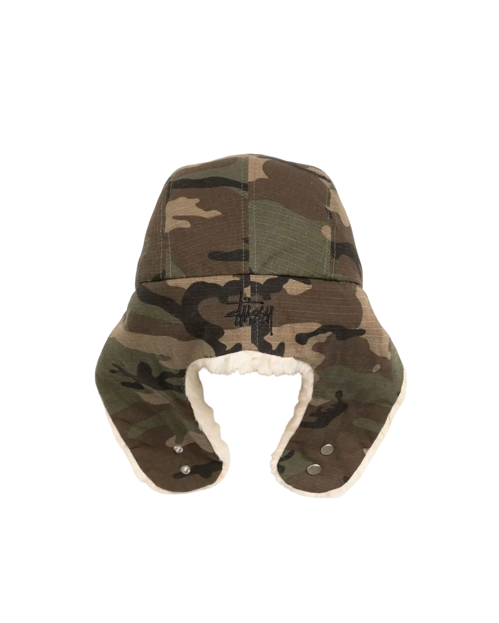 Stussy Rip Stop Trapper Cap Camo