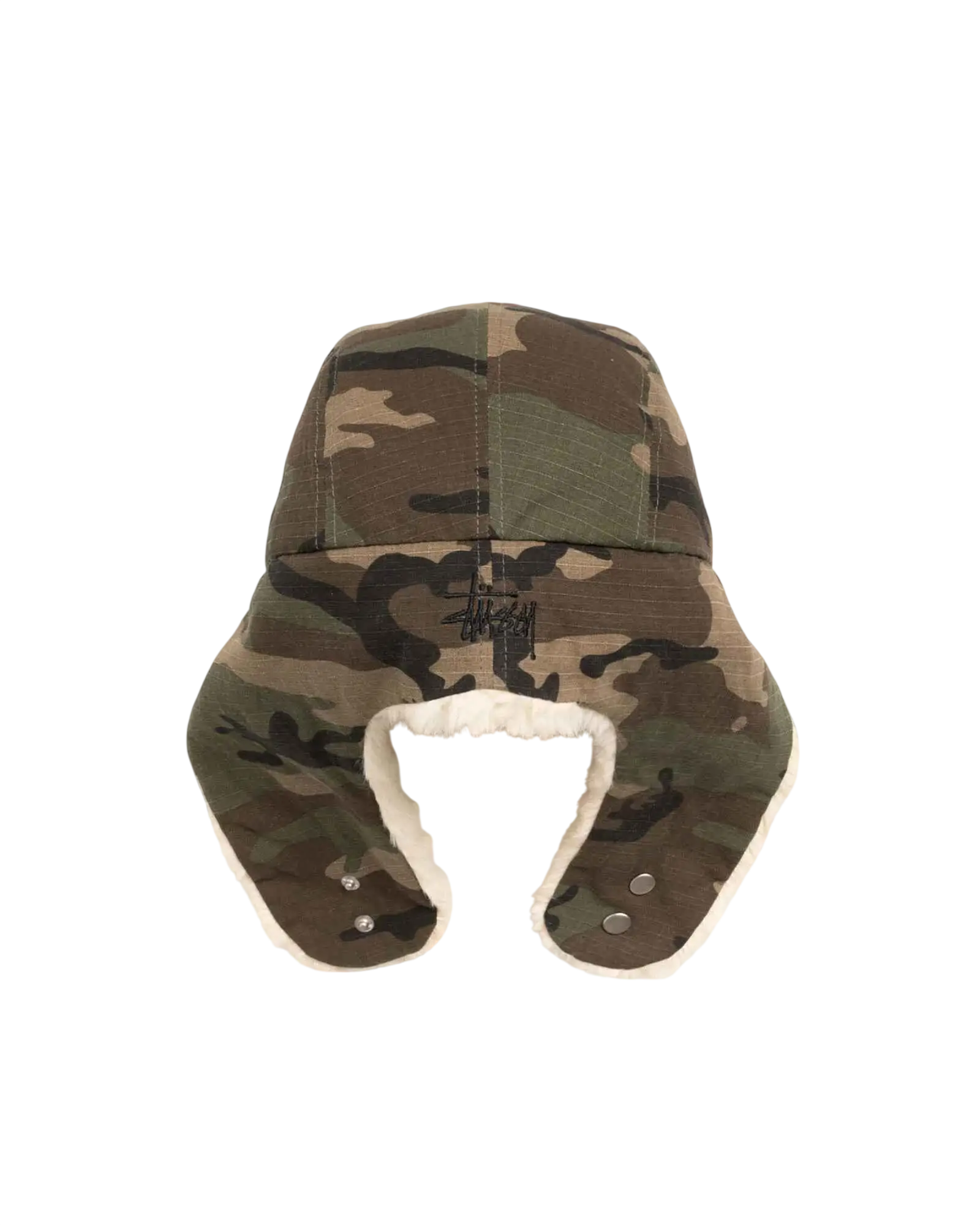 Stussy Rip Stop Trapper Cap Camo