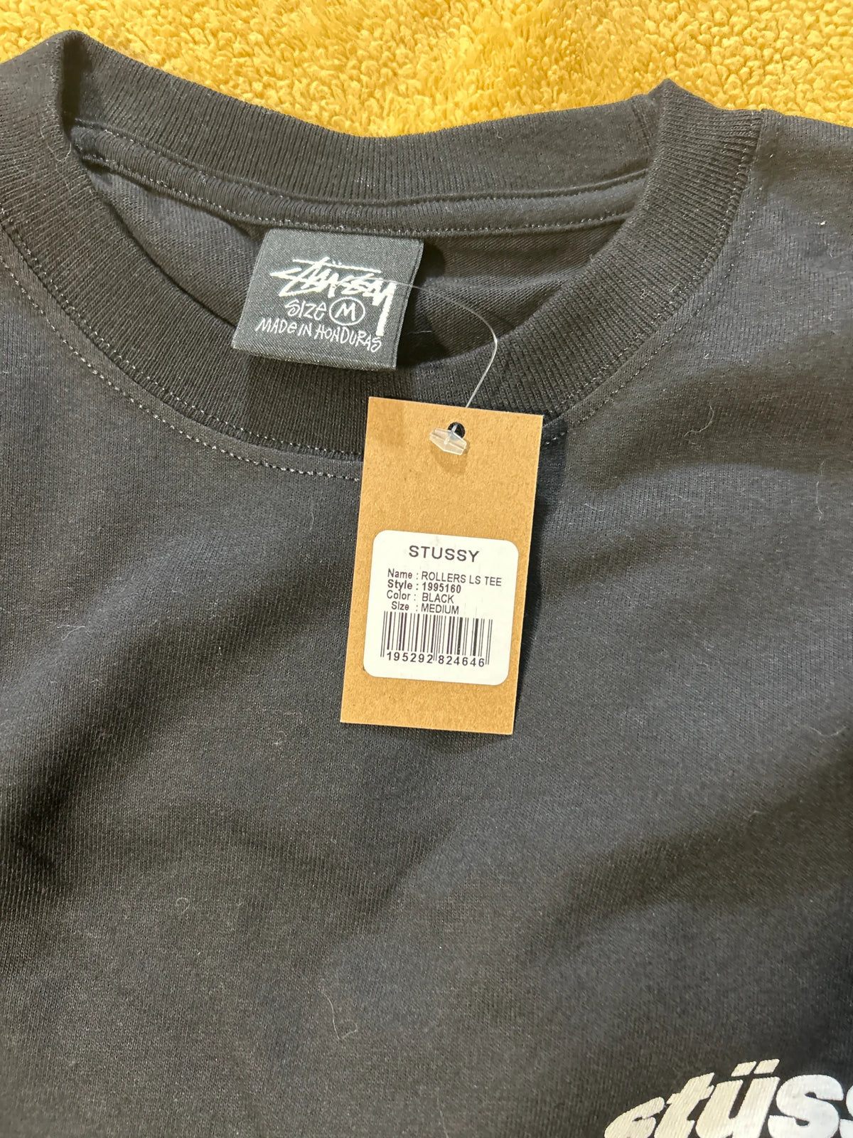 Stussy Rollers Longe Sleeve Tee Black Medium