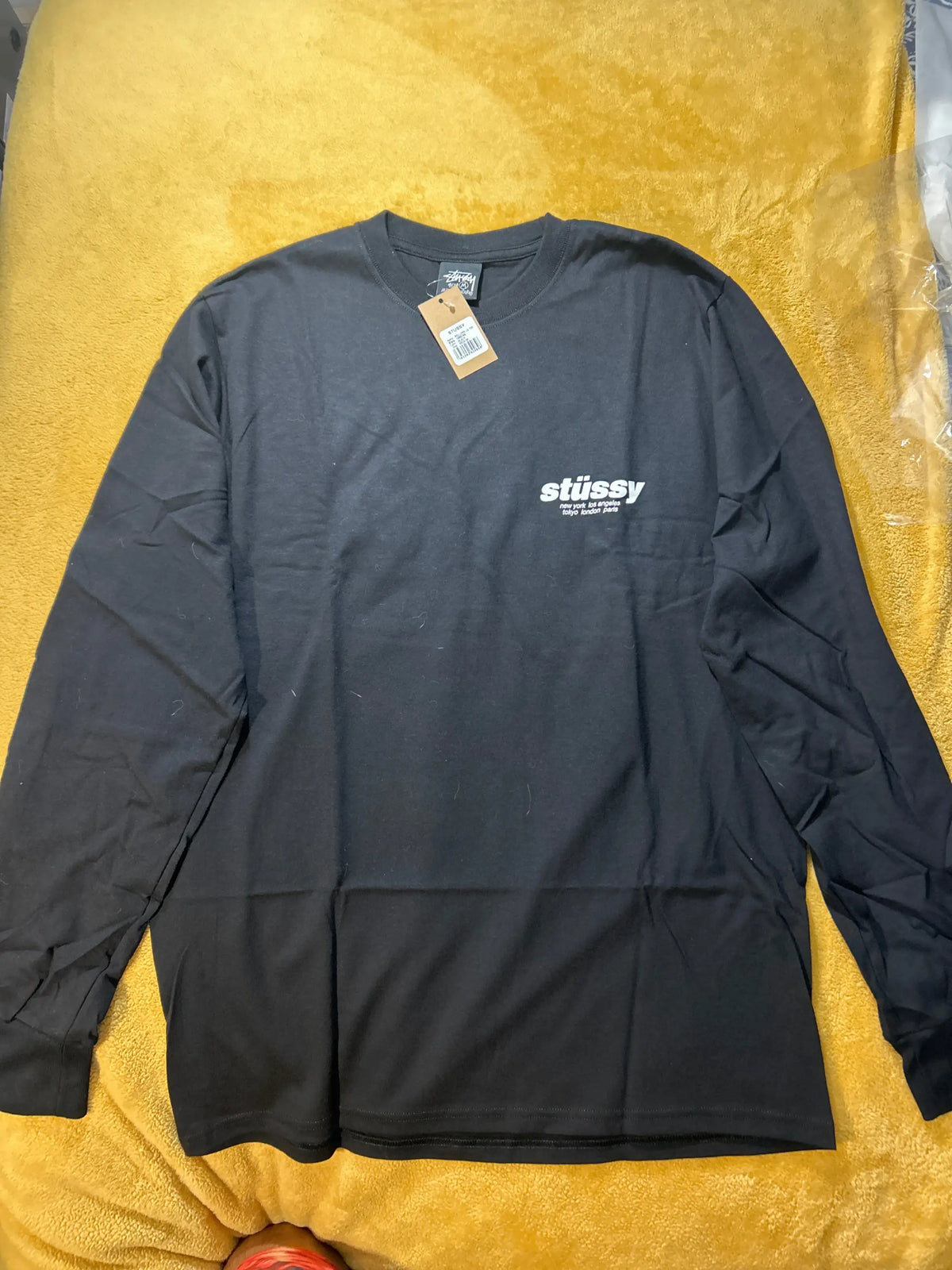 Stussy Rollers Longe Sleeve Tee Black Medium