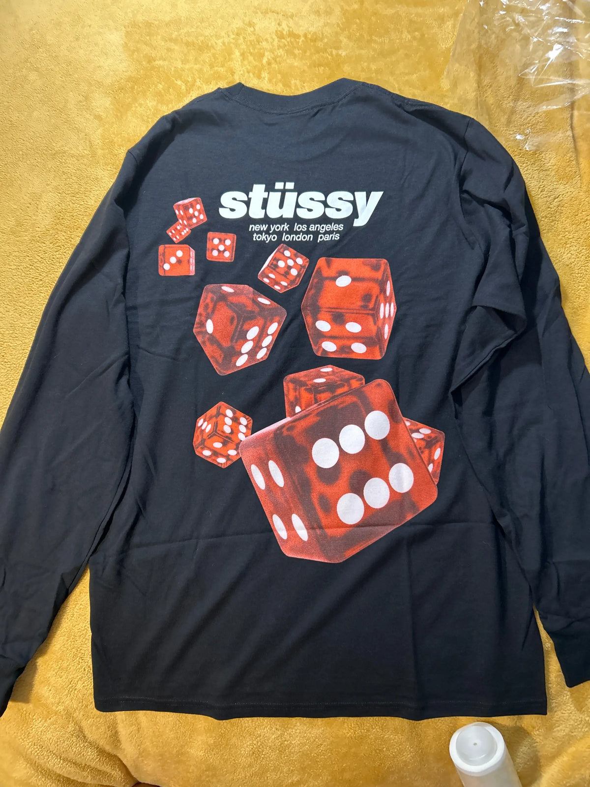 Stussy Rollers Longe Sleeve Tee Black Medium